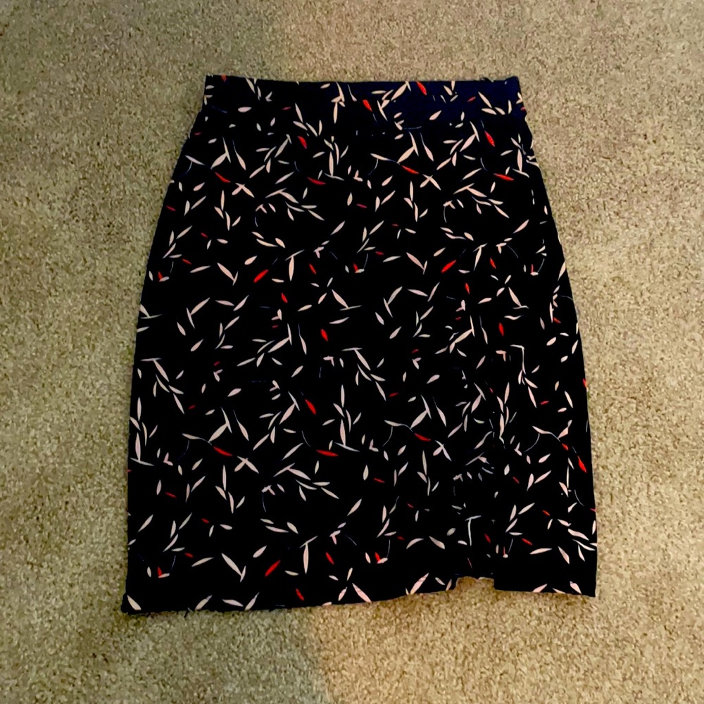 Philosophy navy blue midi pencil skirt- size s